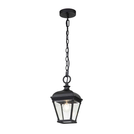 Außen-Pendelleuchte Bayview 1-flammig IP44 Schwarz Ø18cm (1)