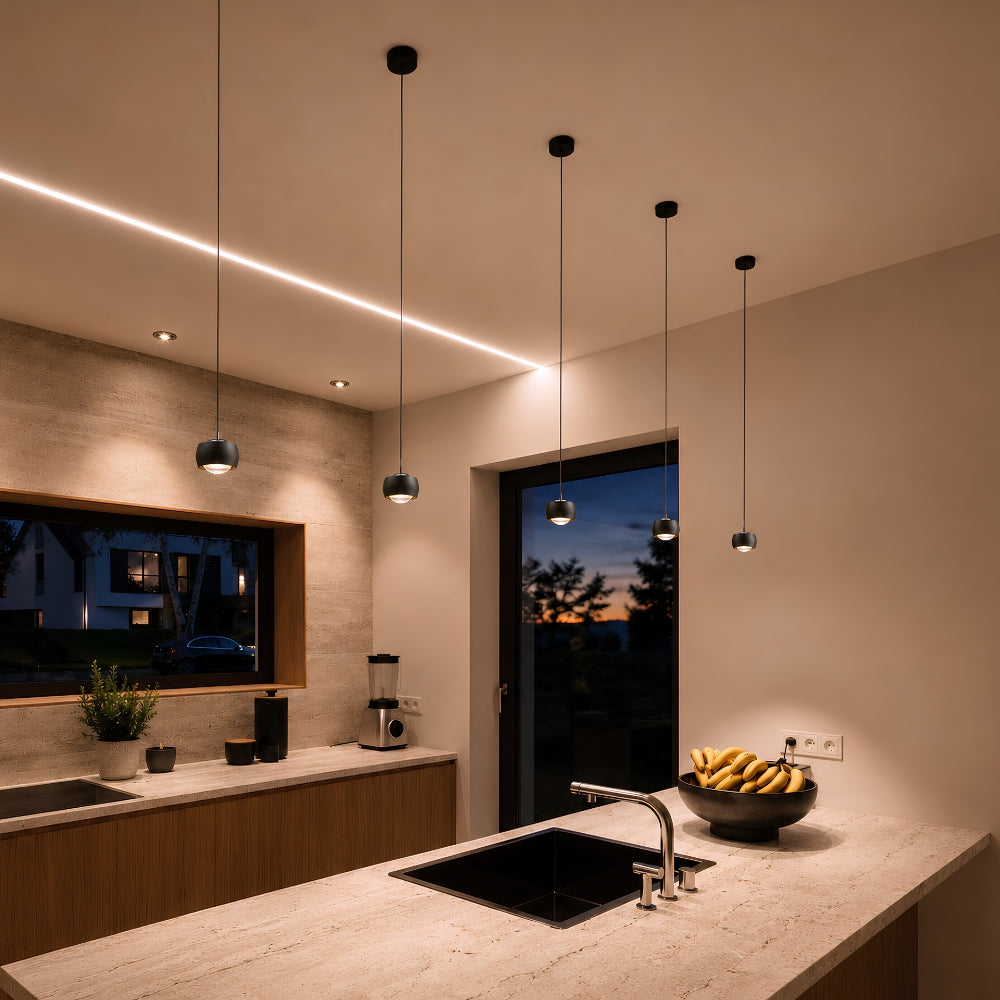 s.luce Beam LED-pendel Ø 8 cm