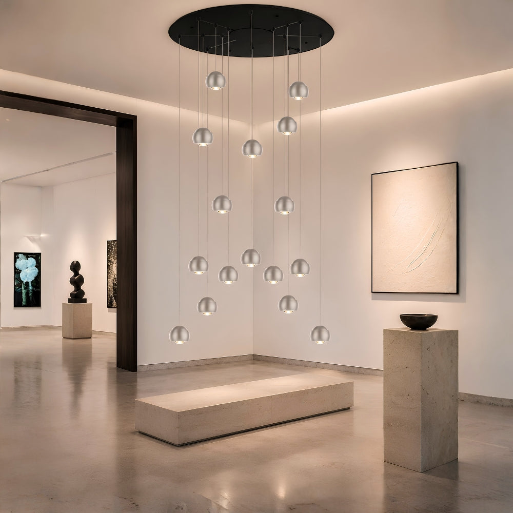 s.luce Beam XL LED-gallerilampe Pendellampe med 16 eller 24 lys
