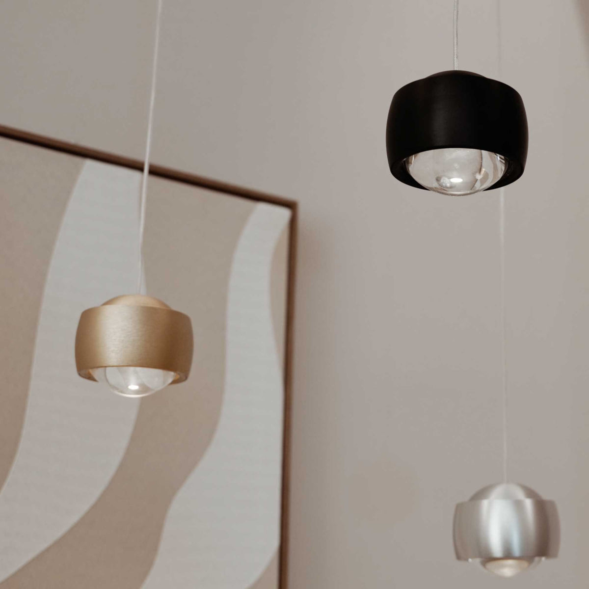 s.luce Beam LED pendant light 3- or 5-light modular canopy