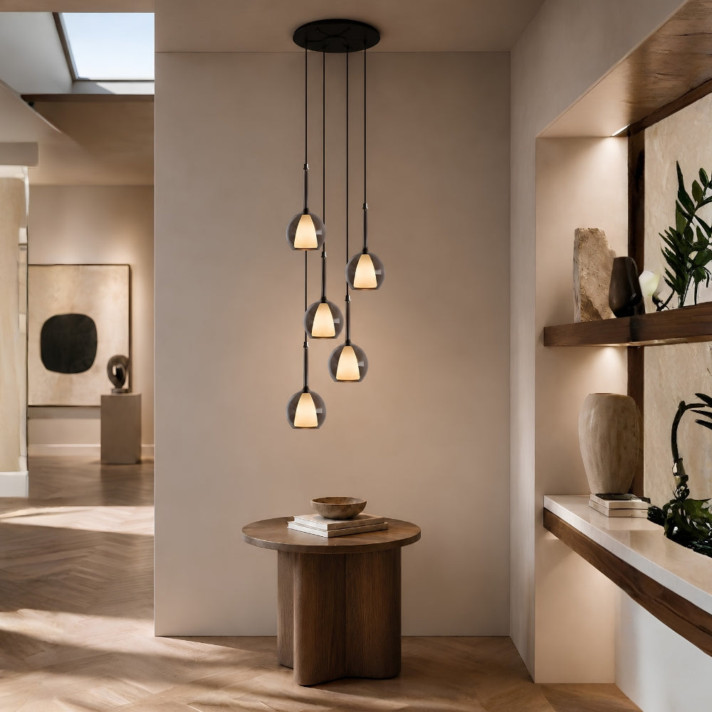s.luce Belluna gallery light 5 llamas Ø 60cm dosel