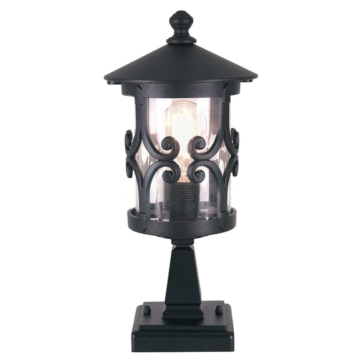 Lanterne de socle Hereford 1 lampe Noir (1)