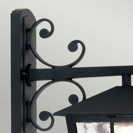Außen-Wandlaterne Canterbury 1-flammig Glas IP43 Schwarz (2)