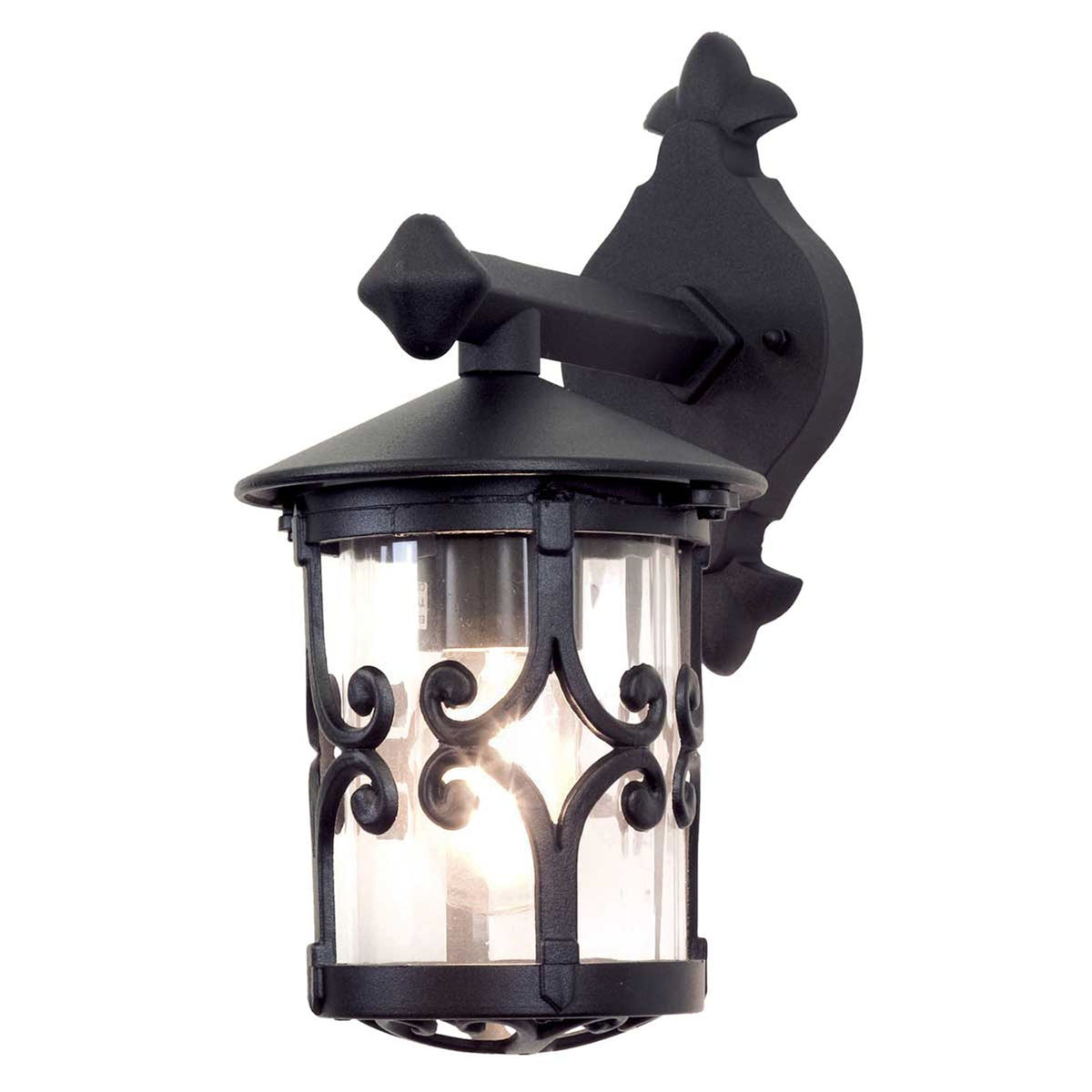 Outdoor wall lantern Hereford 1-light Black 15x31cm (1)