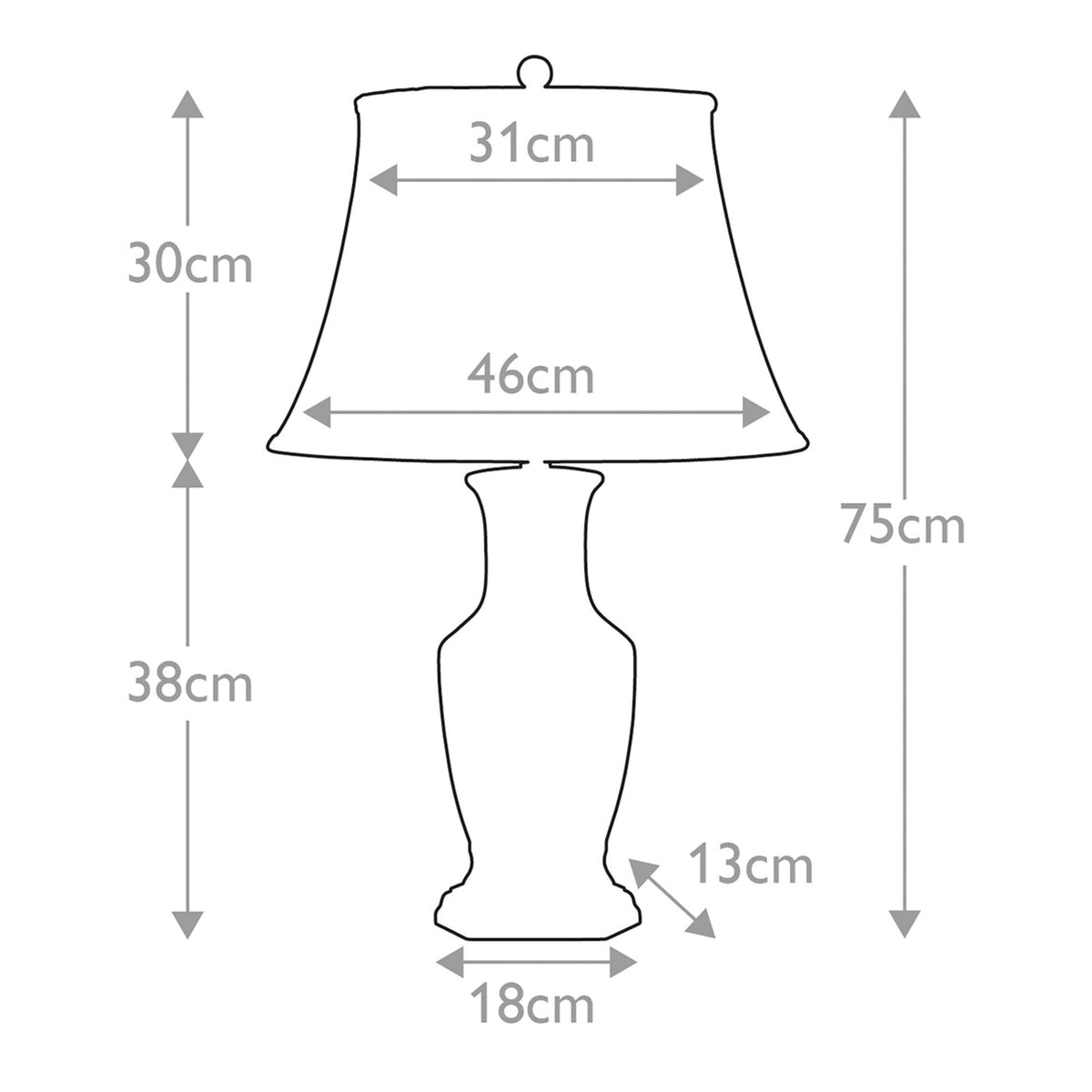Lampada da tavolo Blue Hex 1 luce Ø 46 cm (7)