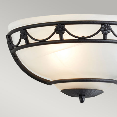 Wandleuchte Carisbrooke 1-flammig mit Alabasterglas (2)