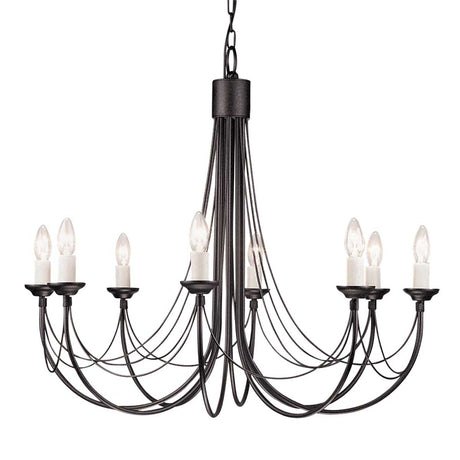 Kronleuchter Carisbrooke 8-flammig Schwarz Ø 86cm (2)