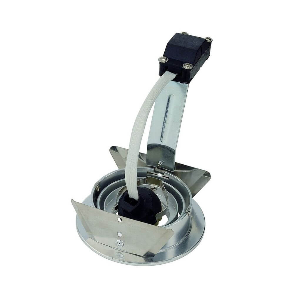 New Tria GU10 Round Downlight Alu-Gebürstet in hochglanz aluminium und verstellbaren Lichtkegel.