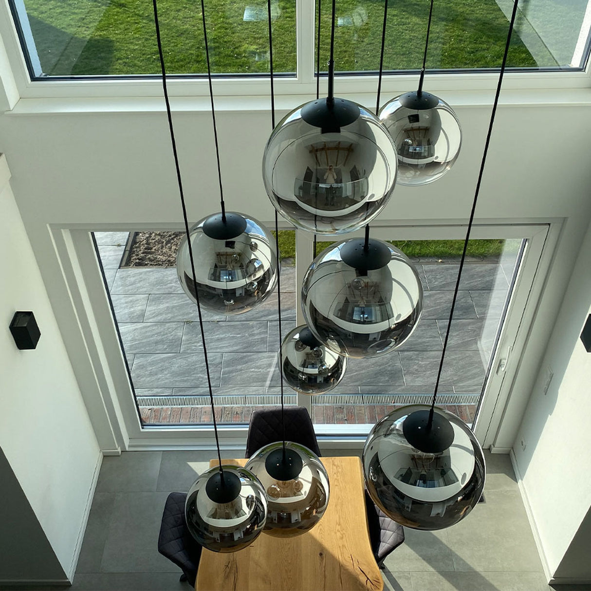 s.luce Lampe de galerie Orb 8 flammes Modulaire