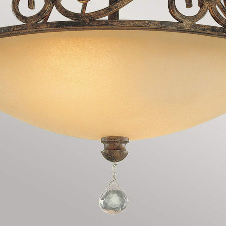 Deckenleuchte Chateau 2-flammig Bronze Ø 39cm (2)