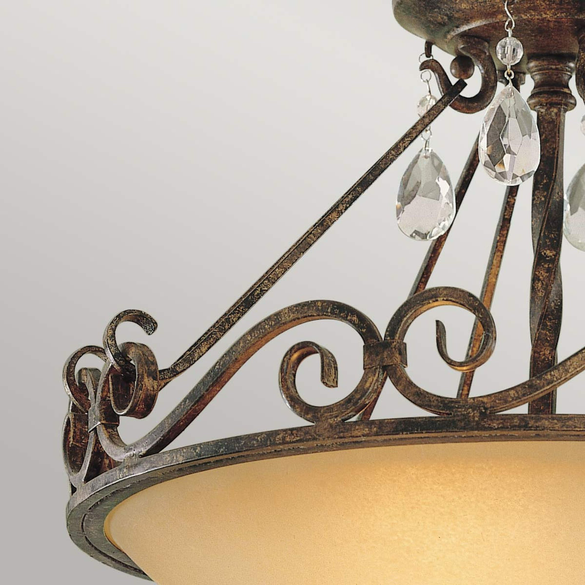 Deckenleuchte Chateau 2-flammig Bronze Ø 39cm (3)