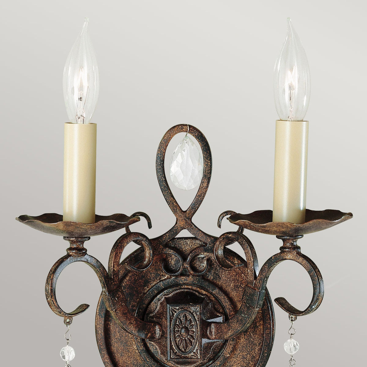 Wandleuchte Chateau 2-flammig Bronze Ø 23cm (5)
