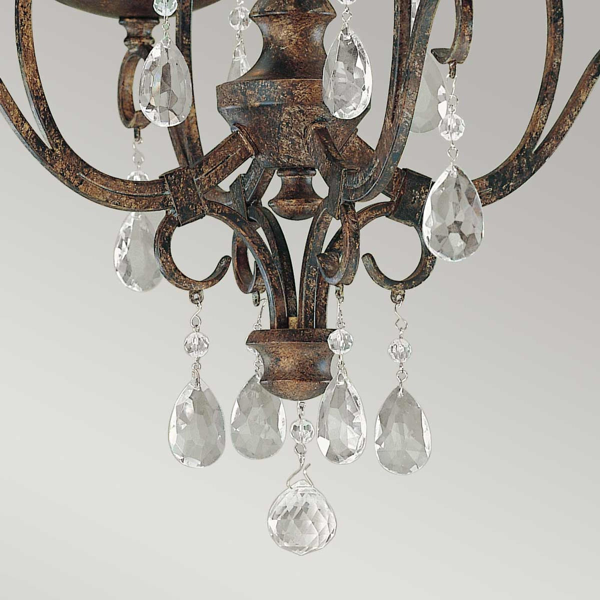 Lampadario Chateau a 4 luci Bronzo Ø 42 cm (5)