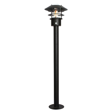 Pollerleuchte Helsingor 1-flammig PIR IP44 Schwarz 100cm (1)