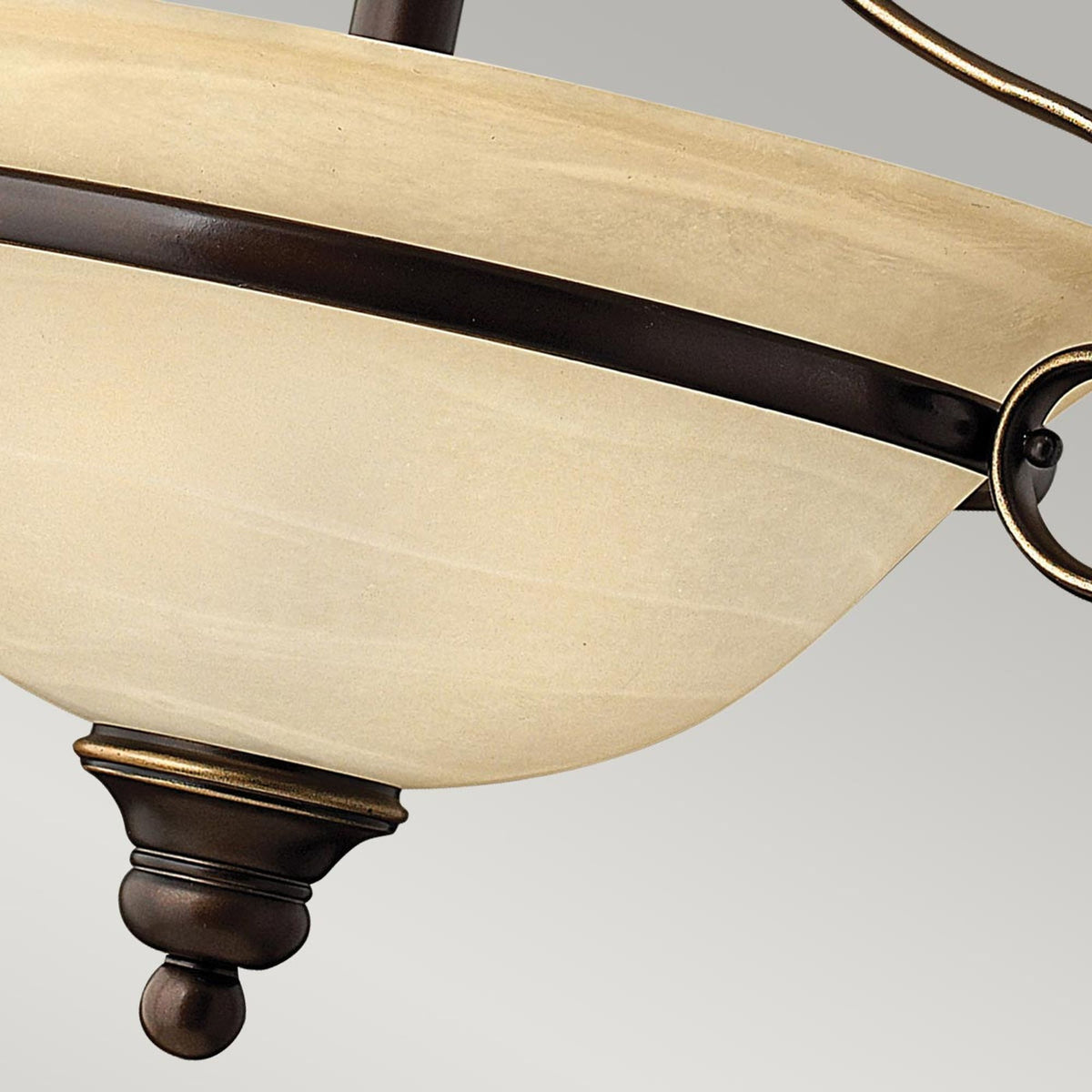 Deckenleuchte Cello 2-flammig Bronze Ø 48cm (4)