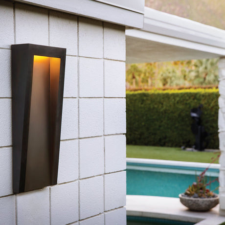 LED-Wandleuchte Taper 1-flammig Schwarz Ø 23cm (1)