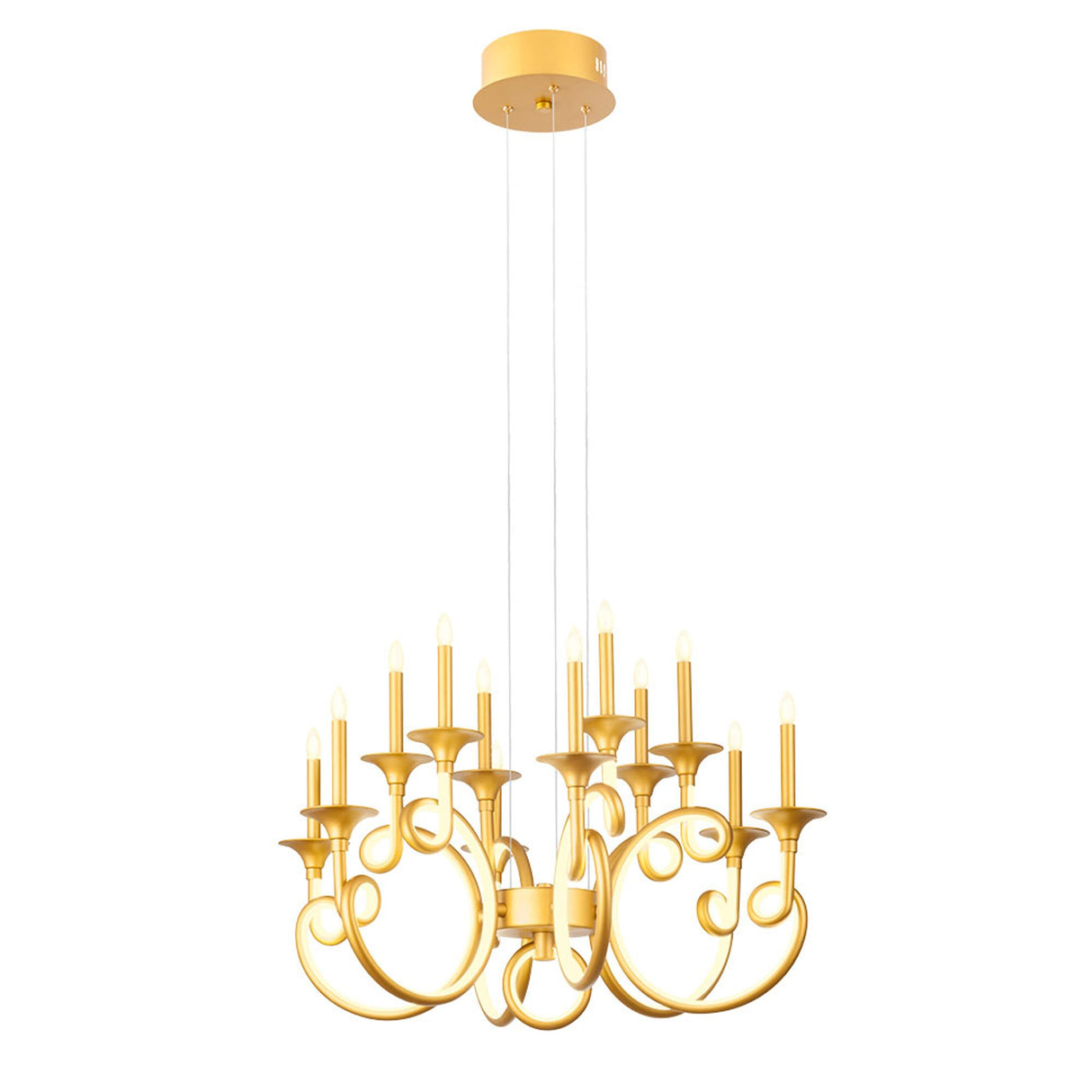 LED-Lysekrone Chateau med 12 lyskilder