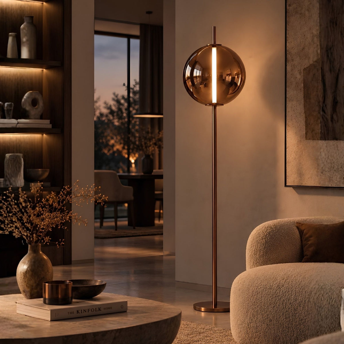 s.luce Mira Design LED Glass floor lamp 175cm