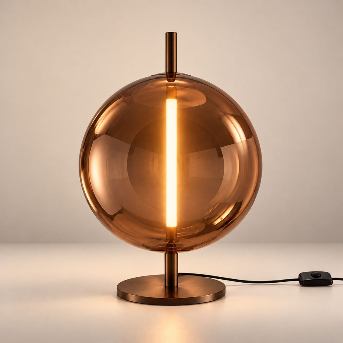 s.luce Mira LED Design glass table lamp 55cm