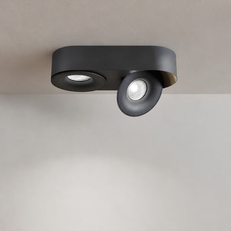 s.luce Santa Duo LED-loftlampe, drejelig, 2 lyskilder