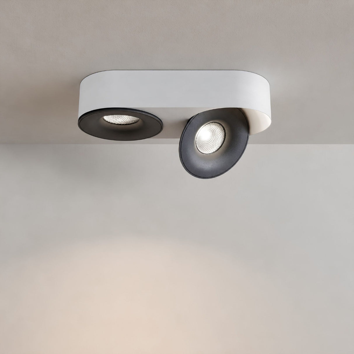 s.luce Santa Duo LED faretto da superficie orientabile e dimmerabile