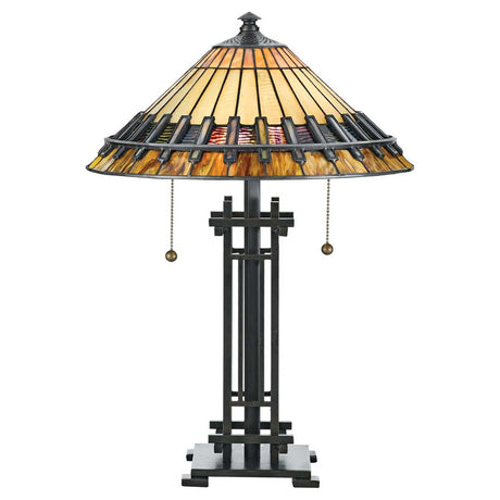 Tischleuchte Chastain 2-flammig Bronze (1)