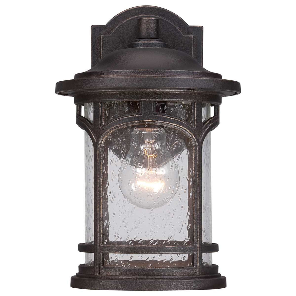 Marblehead utendørs vegglampe 1-lyskilde Klassisk IP44 Bronse 18x21cm (5)
