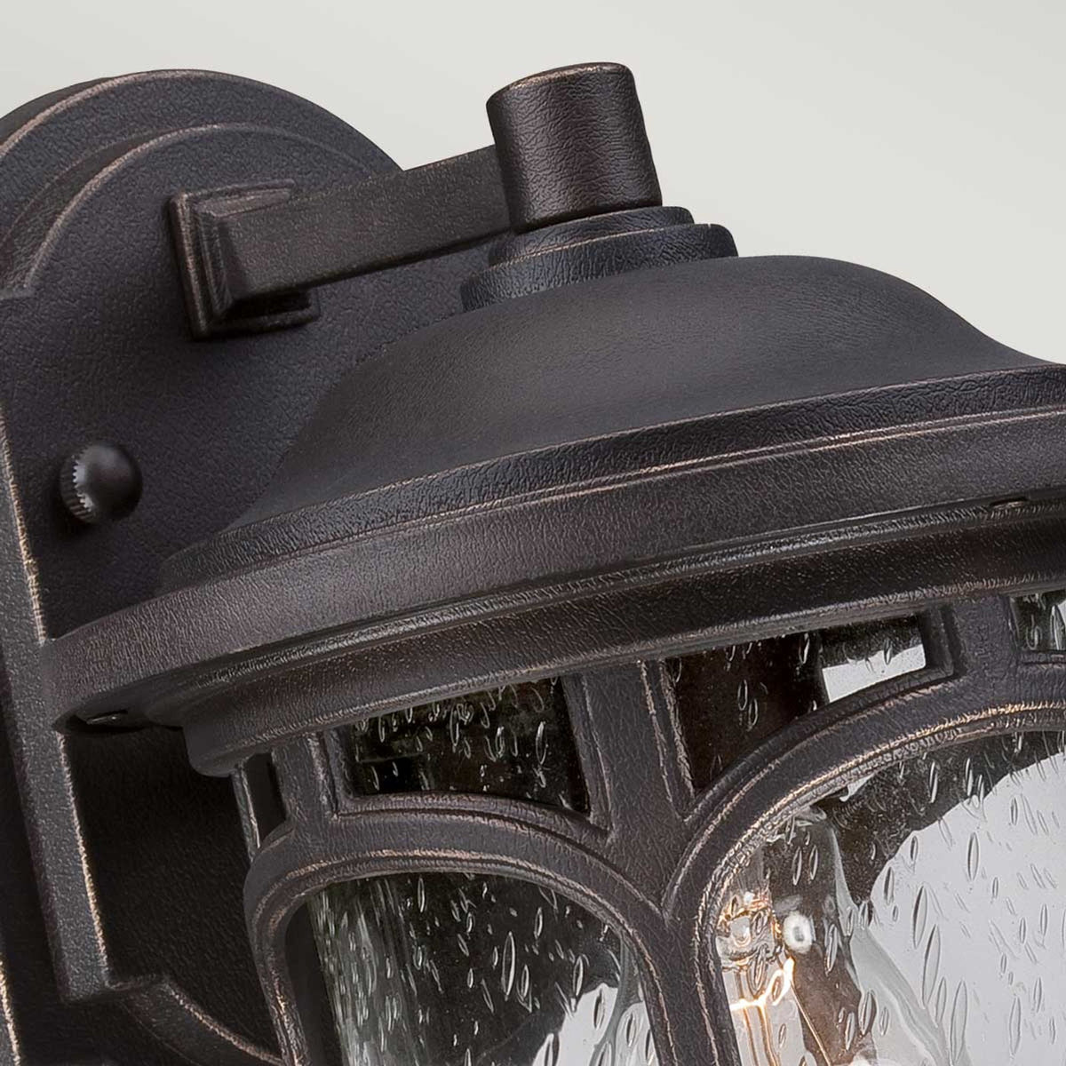 Marblehead utendørs vegglampe 1-lyskilde Klassisk IP44 Bronse 18x21cm (2)