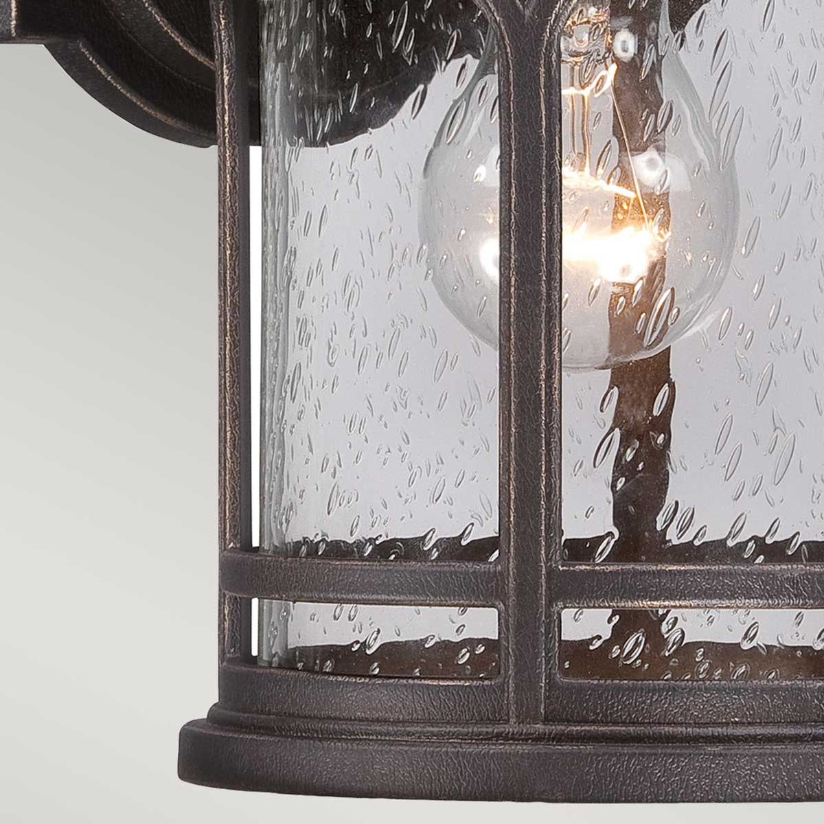 Marblehead utendørs vegglampe 1-lyskilde Klassisk IP44 Bronse 18x21cm (3)
