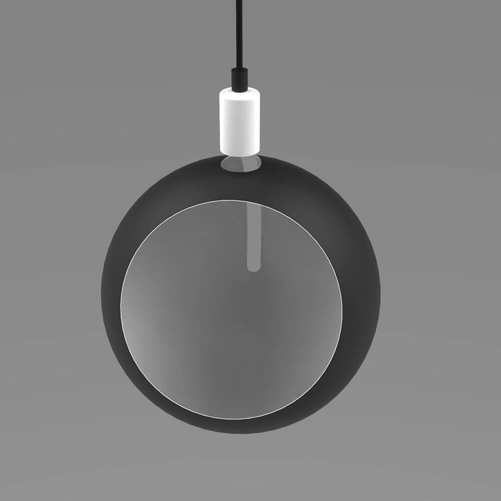 s.luce Lâmpada de galeria Ball com cúpula rotativa e intercambiável, suspensão de 5m em design moderno.