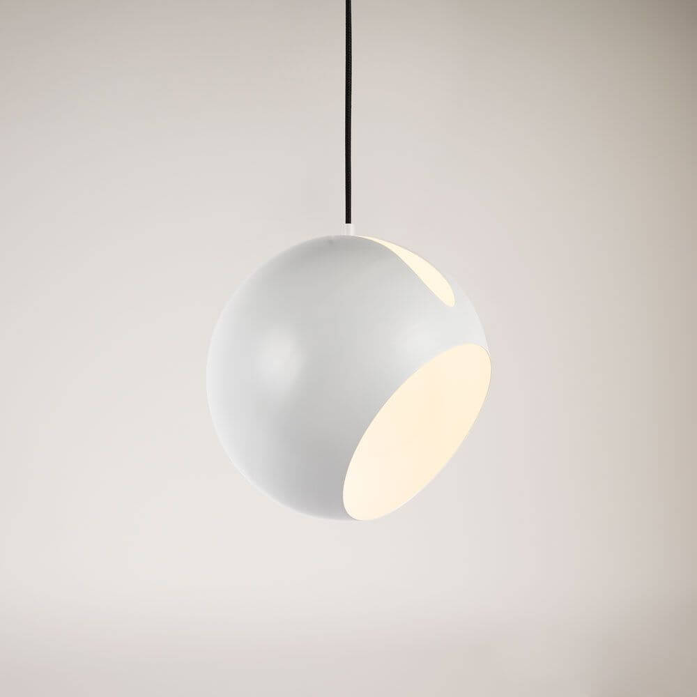 s.luce Ball metall pendellampa med vridbar utbytbar skärm i modern design