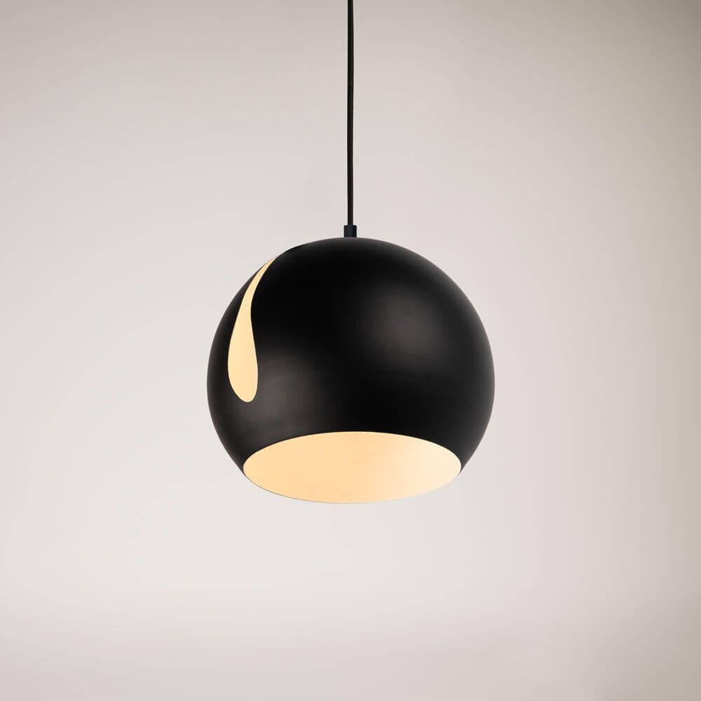 s.luce Ball metall pendellampa med vridbar utbytbar skärm i modern design