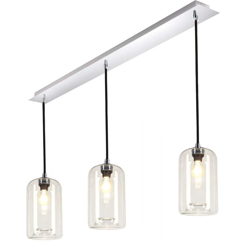 s.luce Cruet glass pendant light 3-light