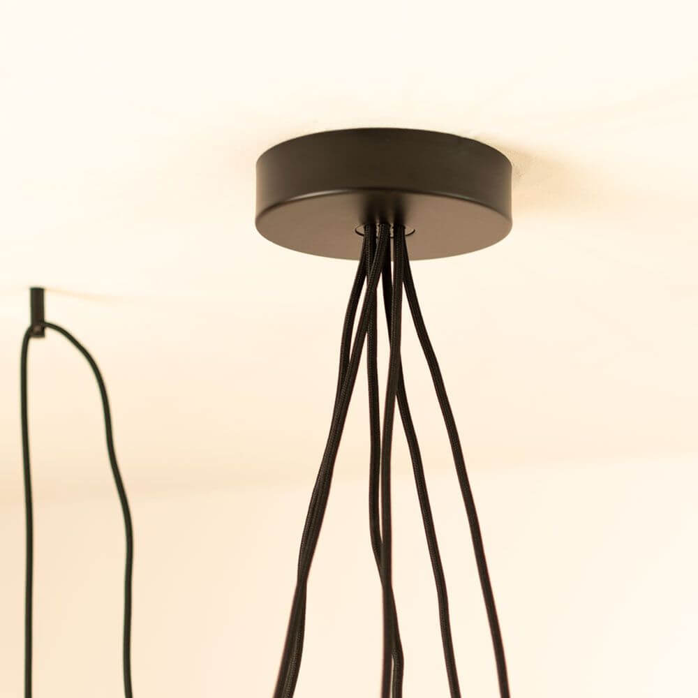 s.luce Lampa wisząca Cruet - złącze sufitowe z solidnymi kablami.