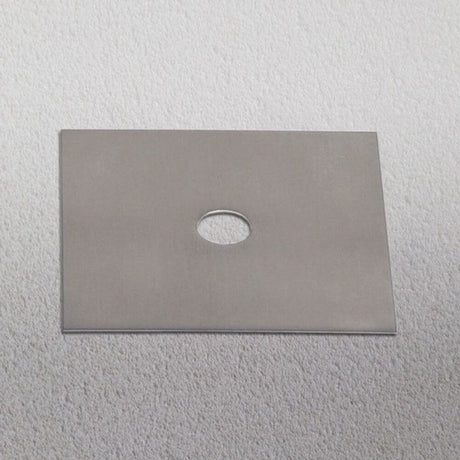 s.luce Piastra decorativa adatta a Beam 12x12 cm in argento con foro centrale.