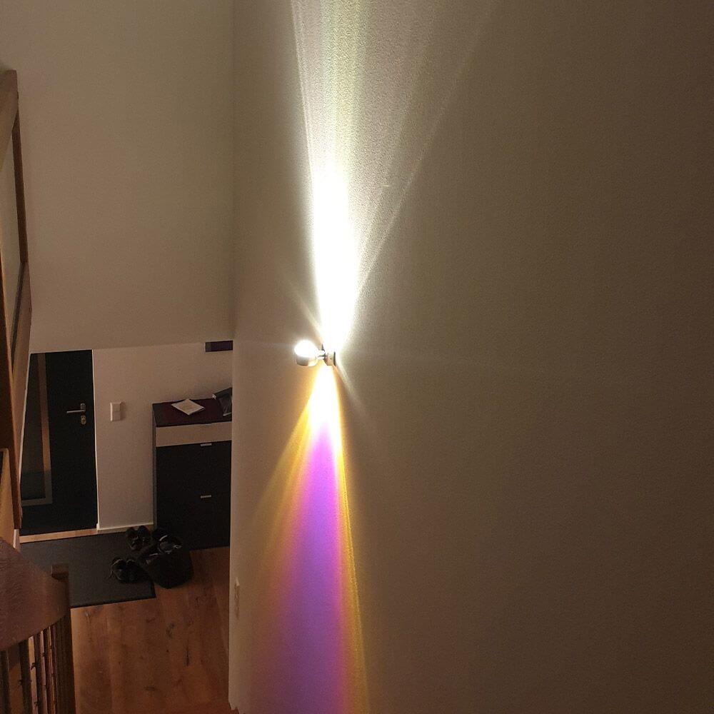 s.luce Farbfilter Multicolor passend zu Beam erzeugt faszinierende Lichteffekte an der Wand.