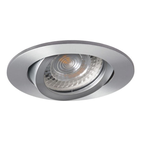 s.luce GU10 Einbaustrahler in Alu-Matt, modernes Design und schwenkbare Funktion für gezielte Ausleuchtung.