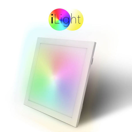 iLight LED-Panel 29,5x29,5cm mit RGB und CCT für farblich anpassbares Licht.