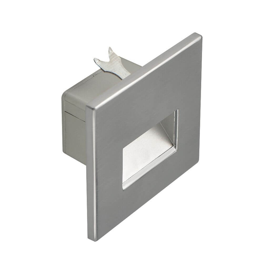 s.luce LED-Wandeinbauleuchte Box 60lm mit minimalistischem Design und metallischer Abdeckung