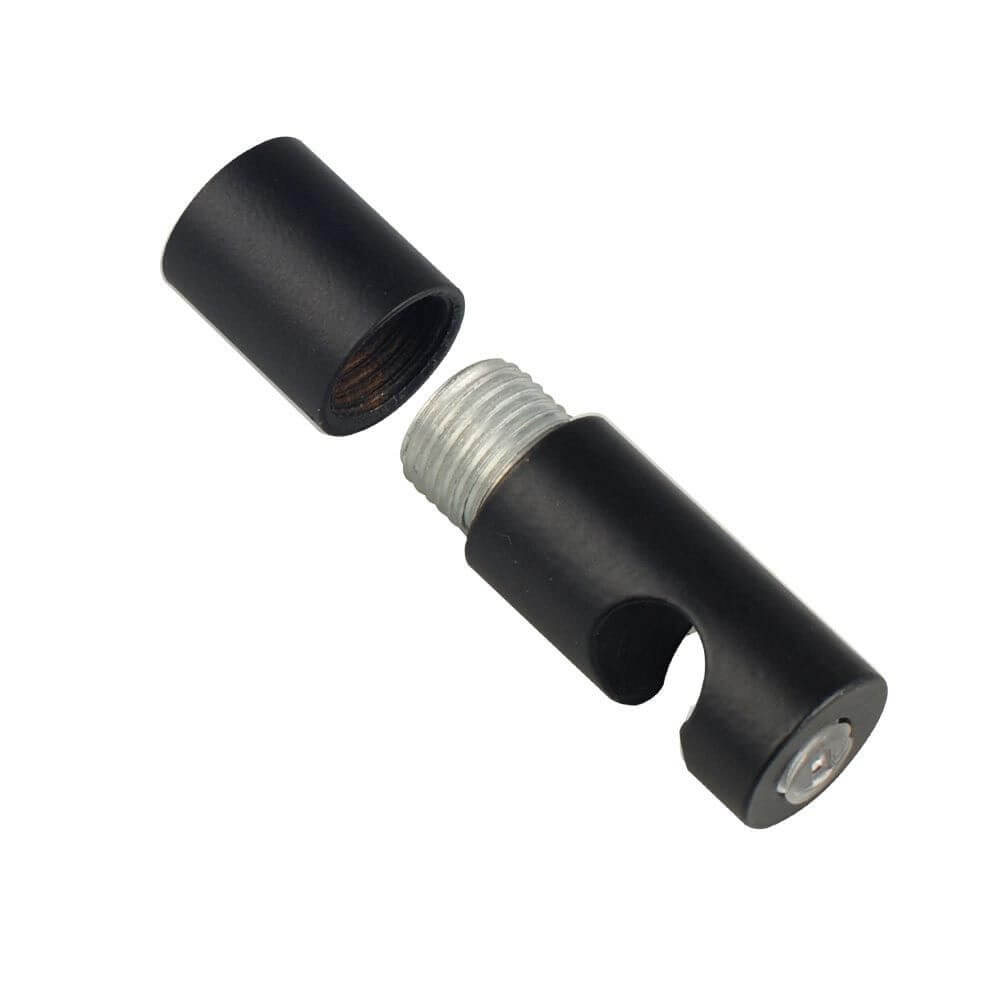 s.luce Modular Distanzabhänger für Pendelleuchten - Verbindungselement für Hängeleuchten, schwarz und funktional.