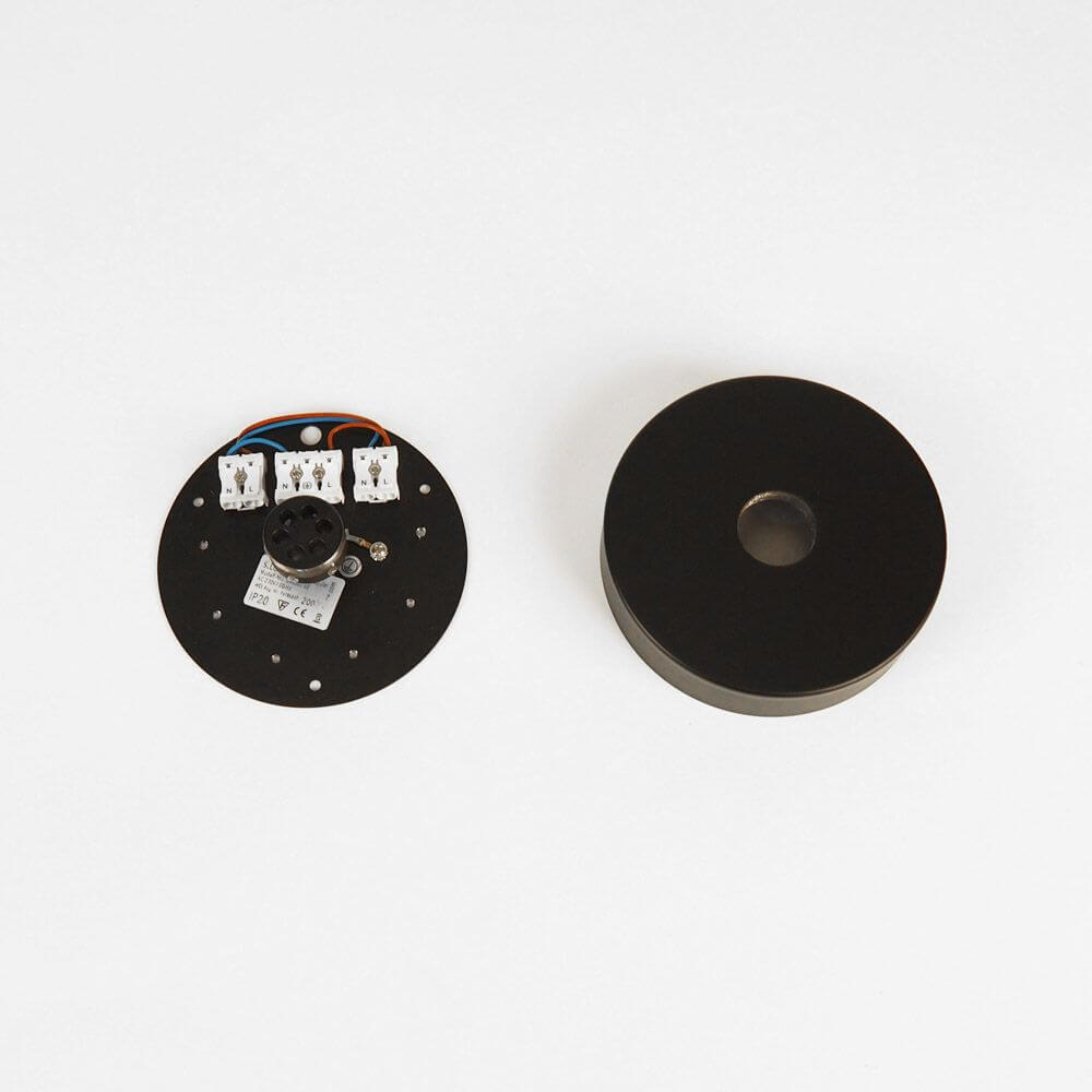 s.luce Modular Mehrfach-Baldachin 1-6 Ausgänge Ø 15cm - Metallguss Baldachin mit Anschlussmöglichkeiten