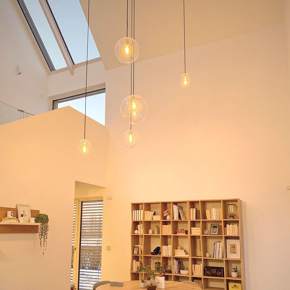 s.luce Orb glass globe pendant light