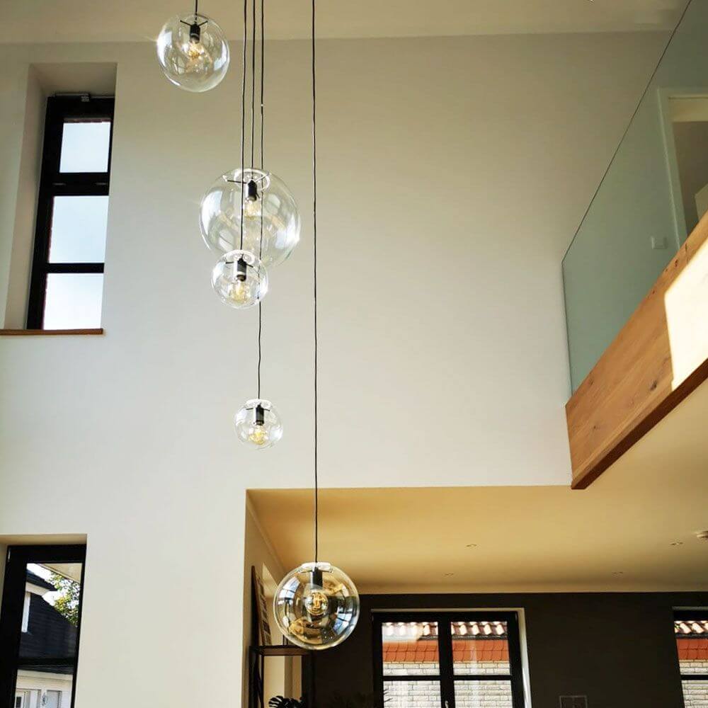 s.luce Orb XL gallery light 8-light with modular canopy