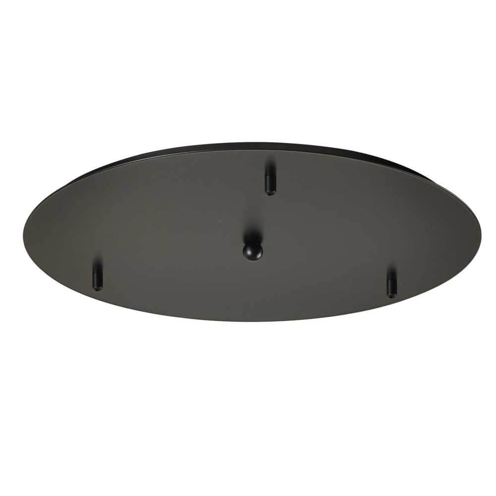 s.luce Orb Galerieleuchte 3- oder 5-flammig Modular Baldachin aus schwarzem Metall.