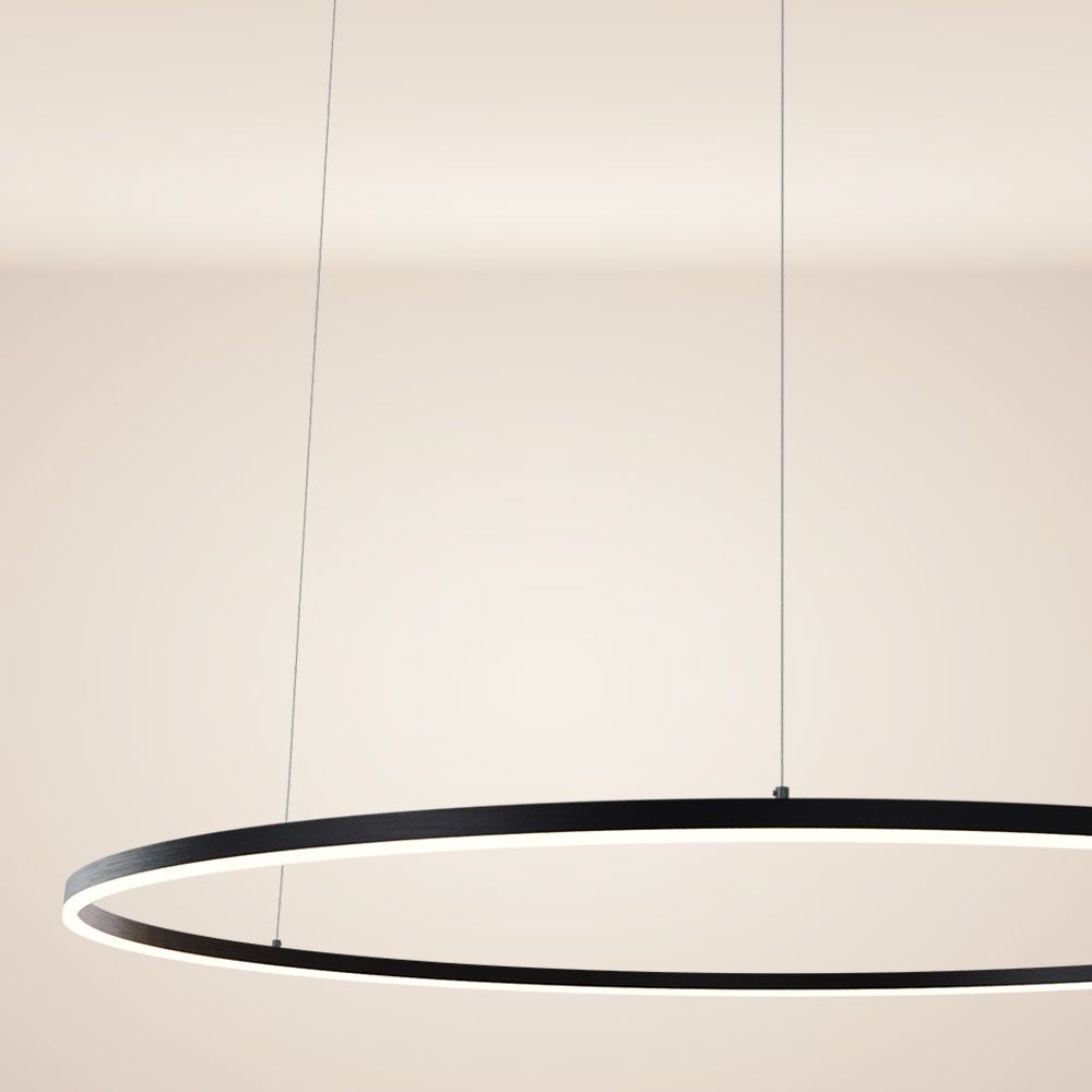 s.luce Lampa wisząca pierścieniowa LED Ø 120 cm