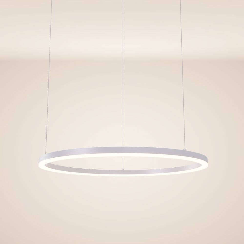 s.luce LED Ring Hängelampe Ø 80cm, modernes und elegantes Design mit direkter und indirekter Lichtabstrahlung.