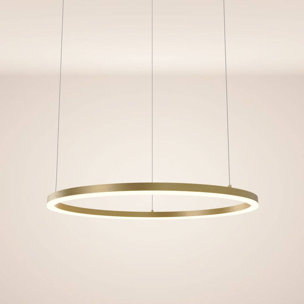 s.luce LED Ring Hängelampe Ø 80cm in elegantem Design mit indirekter Beleuchtung.