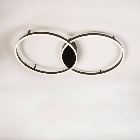 s.luce Ring LED Deckenleuchte 2-flammig mit modernem, flachem Design in trendigen Farben.