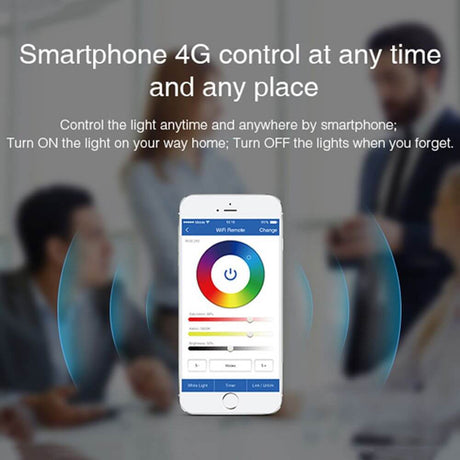LED WiFi-Box Alexa compatible using a smartphone & tablet