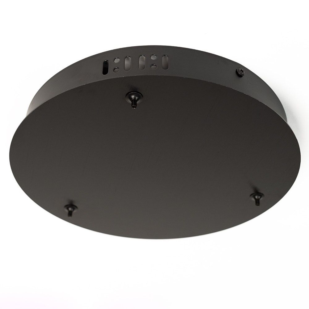 s.luce Crutch Hängeleuchten-Kombi: Schwarze Deckenhalterung mit modernem, minimalistischem Design.